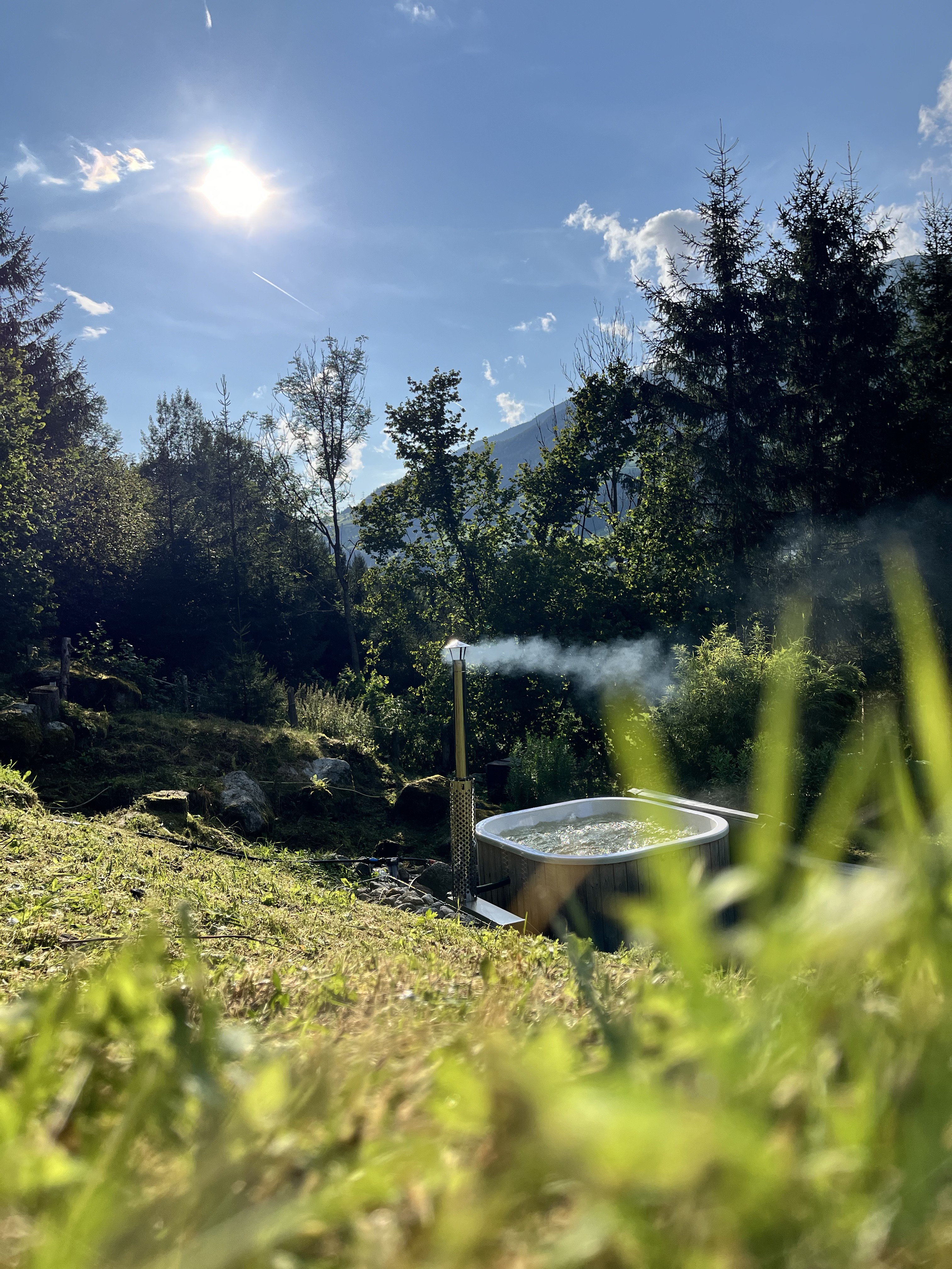 Privater Hot Tub Sommer